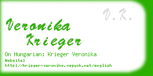 veronika krieger business card